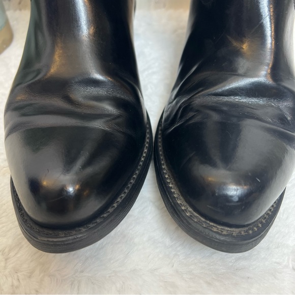 Double H Shoes Double H 2 Work Western Smooth Black Leather Uniform
